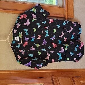 Scrubs top with Butterflies